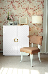 Worlds Away Three Leg Floor Lamp In Gold Leaf
