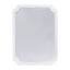 Worlds Away White Lacquer Pinched Corner Mirror