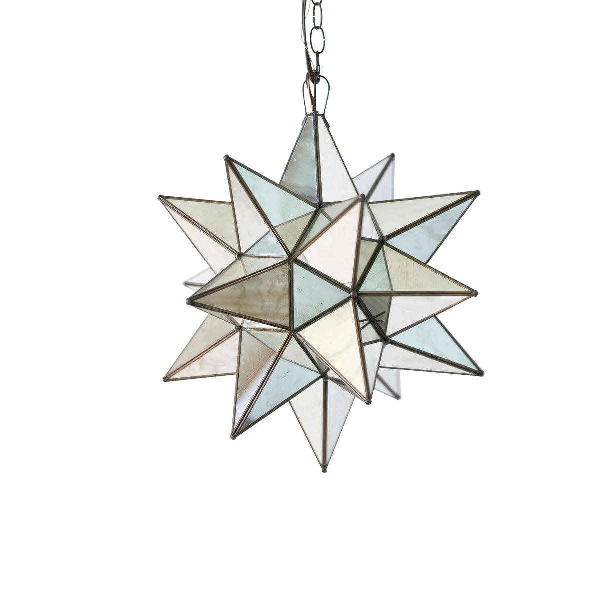 Worlds Away Sm Ant Mir Star Chandelier