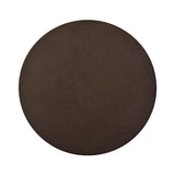 Worlds Away Brass Base Cigar Table With Round Leather Top