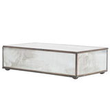 Worlds Away Medium Rectangular Box With Antique Mirror