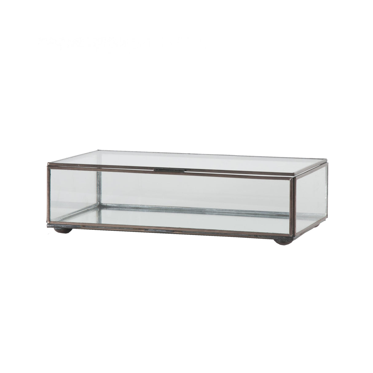 Worlds Away Rect Clr Glass Box