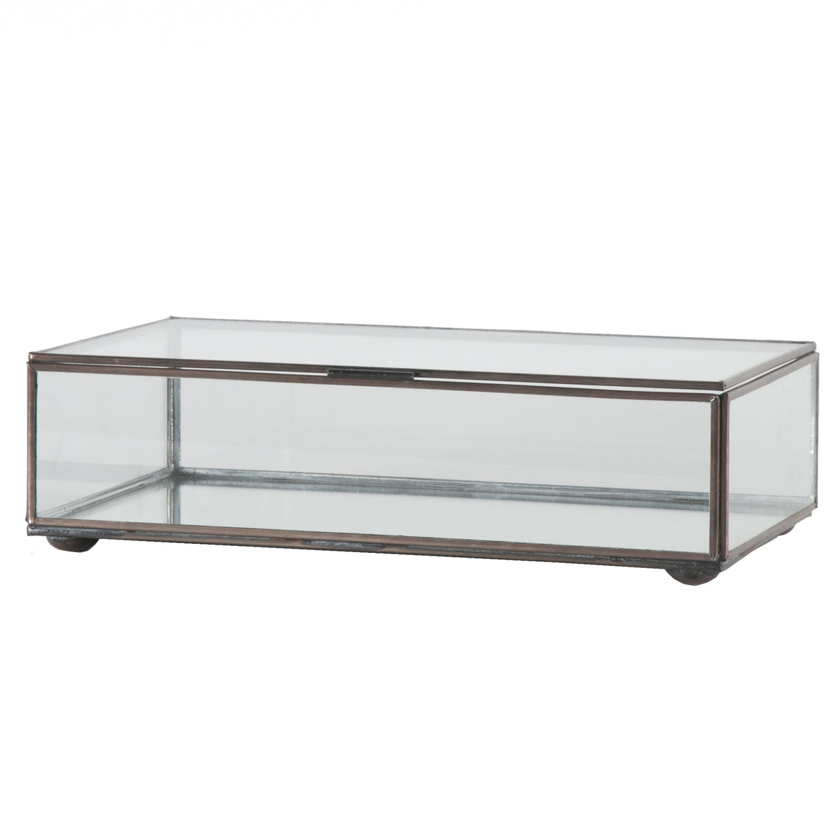 Worlds Away Rect Clr Glass Box