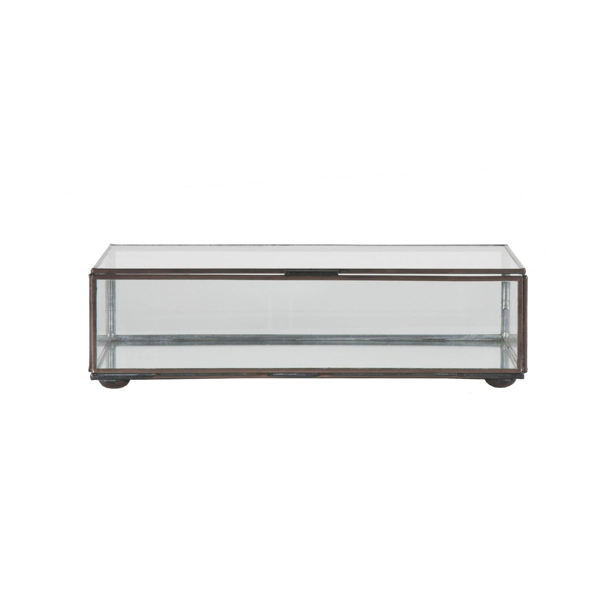 Worlds Away Small Rectangular Box With Clear Glass