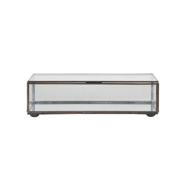 Worlds Away Small Rectangular Box With Clear Glass