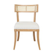 Worlds Away Klismos Dining Chair With Cane Detail In Cerused Oak