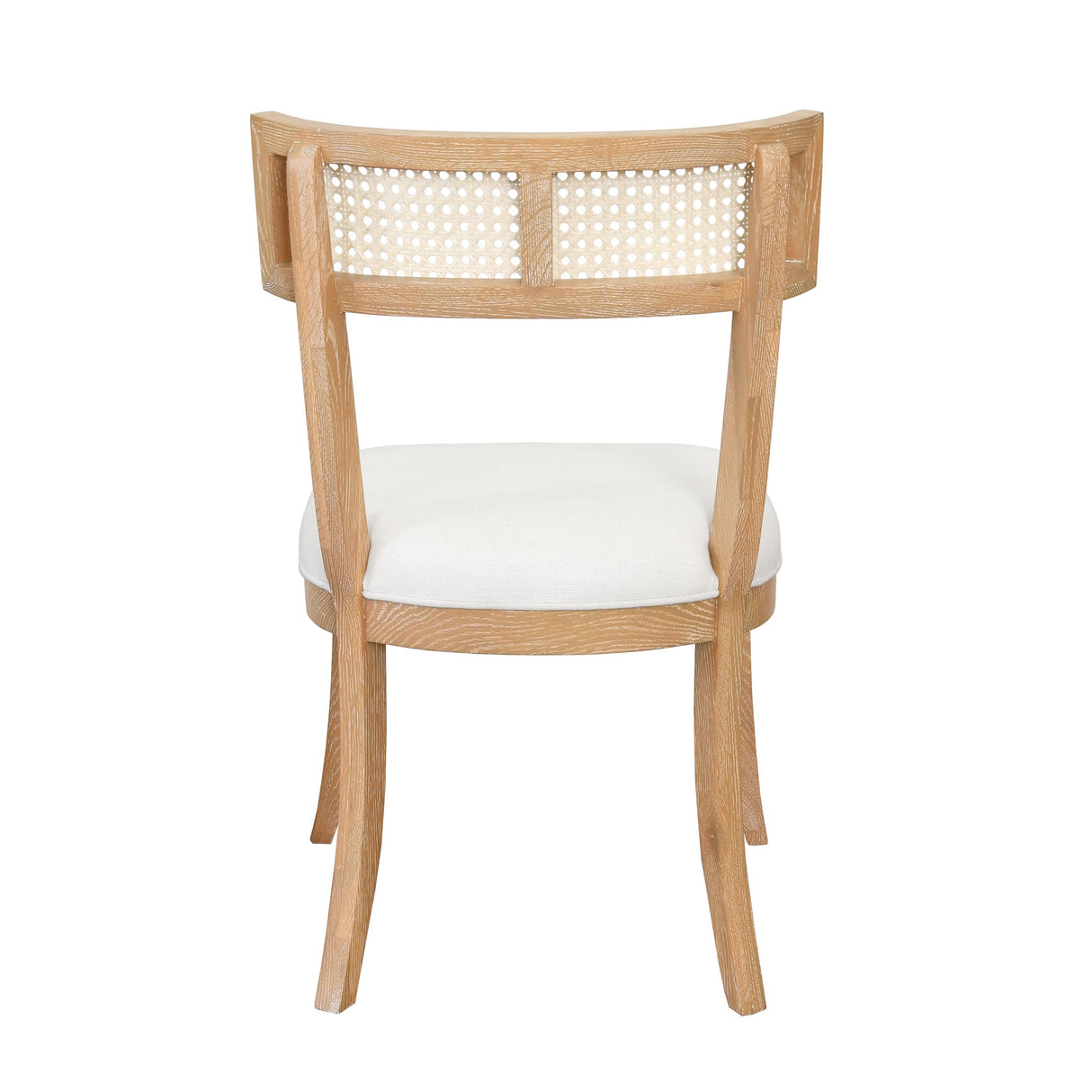 Worlds Away Klismos Dining Chair With Cane Detail In Cerused Oak