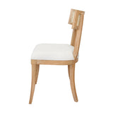 Worlds Away Klismos Dining Chair With Cane Detail In Cerused Oak