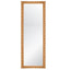 Worlds Away Scallop Edge Rattan Floor Mirror