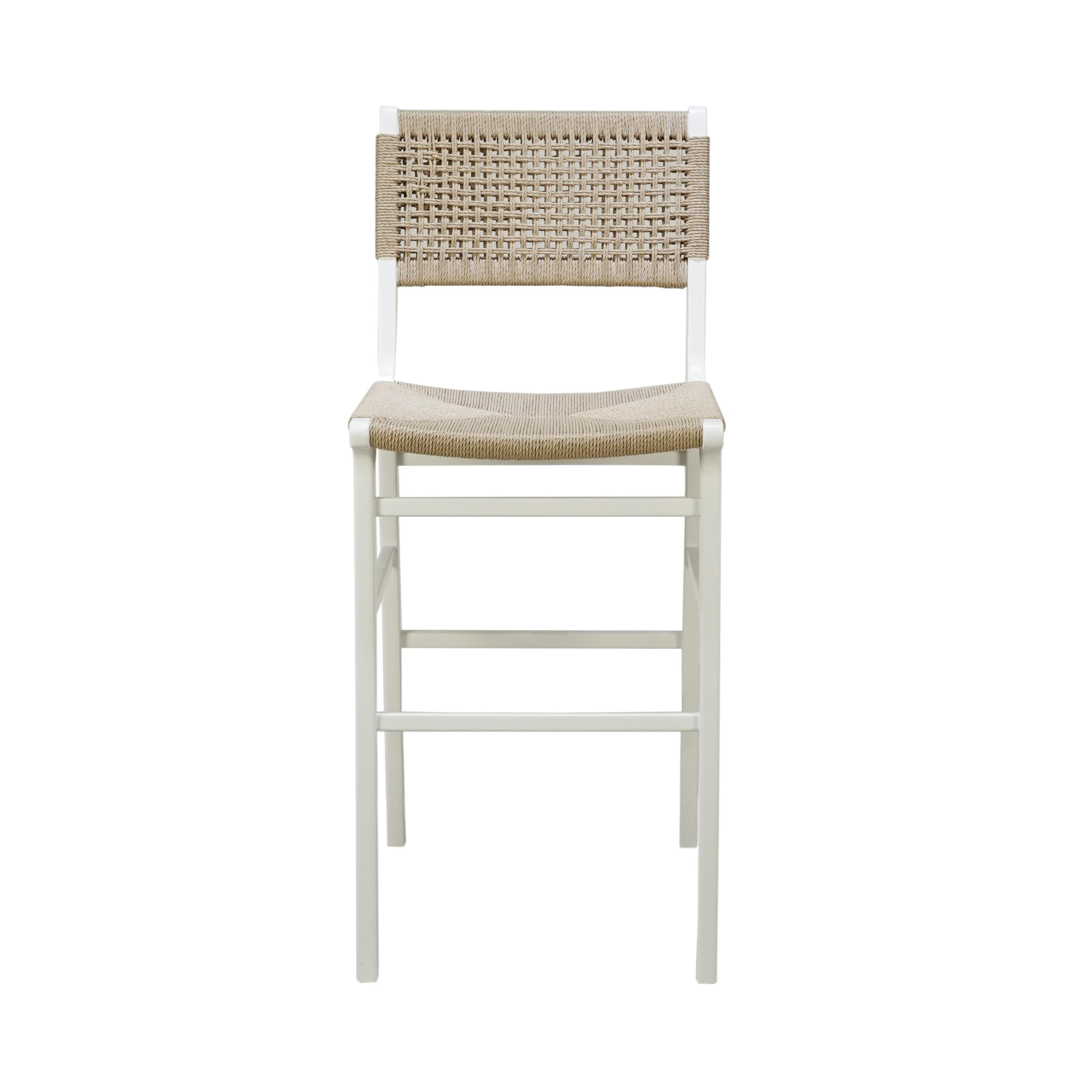 Carson Woven Back Bar Stool - Thumbnail 5