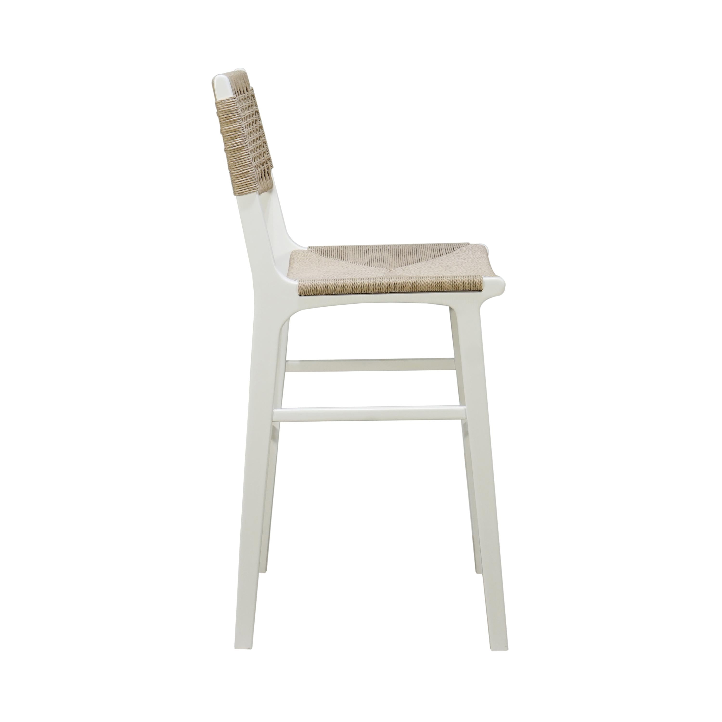 Carson Woven Back Bar Stool