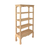 Worlds Away Ming Style Etagere In Woven Rattan