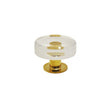 Worlds Away Round Acrylic And Brass Knob