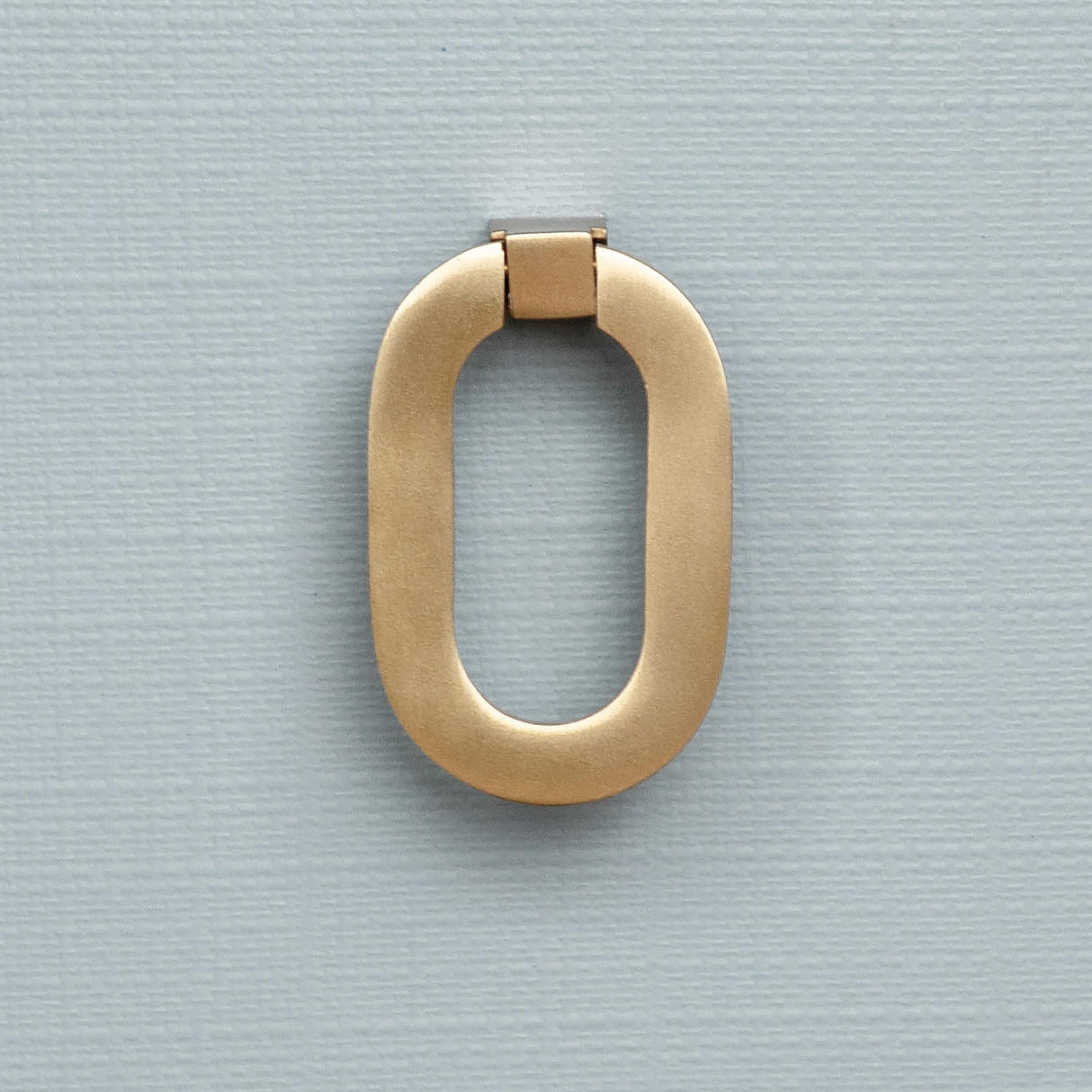Worlds Away Curved Front Chest With Three Drawers In White Light Blue Textured Linen With Satin Brass Ring Hardware
