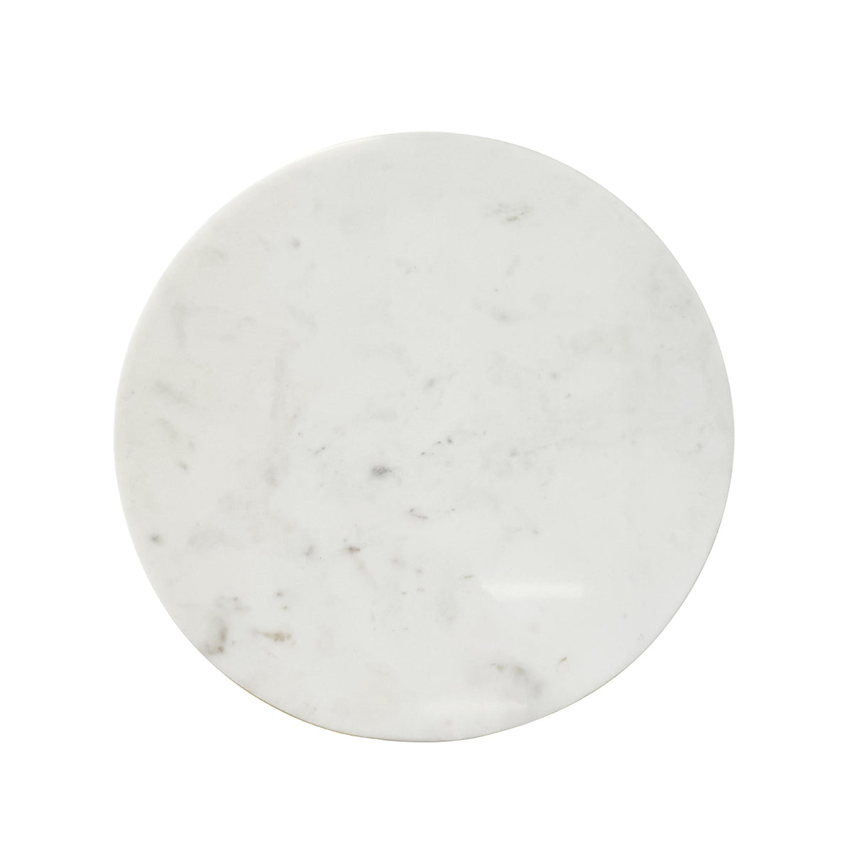 Worlds Away Hammered Brass Side Table With Tapered Base And Round White Marble Top