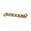 Worlds Away Aluminum Metal Chain Link Object In Textured Brass Finish