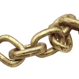 Worlds Away Aluminum Metal Chain Link Object In Textured Brass Finish