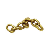 Worlds Away Aluminum Metal Chain Link Object In Textured Brass Finish