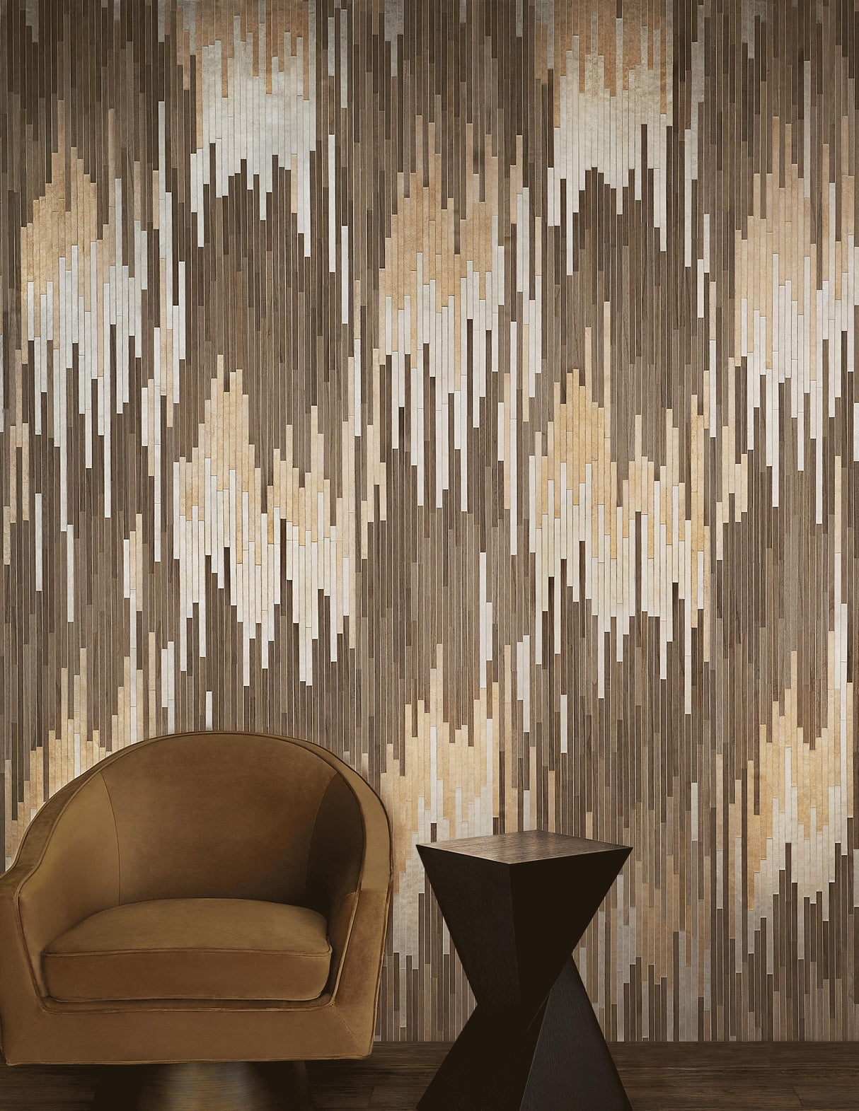 Worlds Away Swivel Chair W. Bronze Base In Camel Velvet