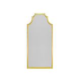 Worlds Away Pagoda Style Floor Mirror With Gold Leaf Frame