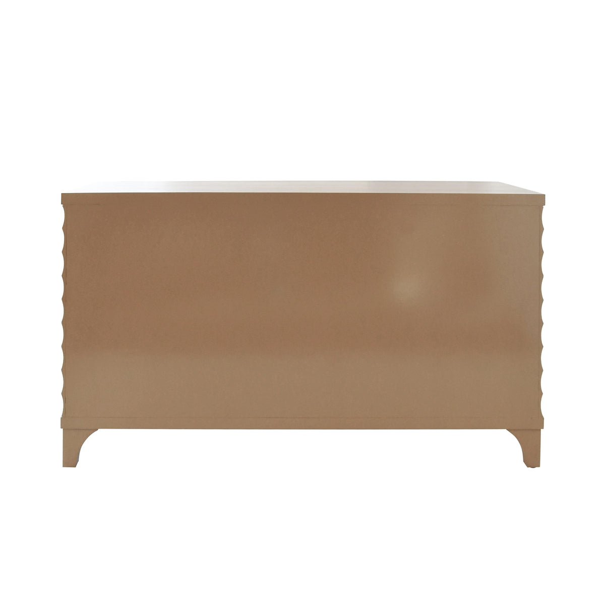 Worlds Away Four Door Buffet With Horizontal Fluted Detail In Cerused Oak