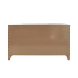 Worlds Away Four Door Buffet With Horizontal Fluted Detail In Cerused Oak