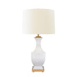 Worlds Away Handpainted Tole Table Lamp In Light Pink Strokes Pattern