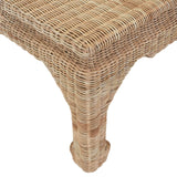 Worlds Away Ming Style Coffee Table In Woven Rattan
