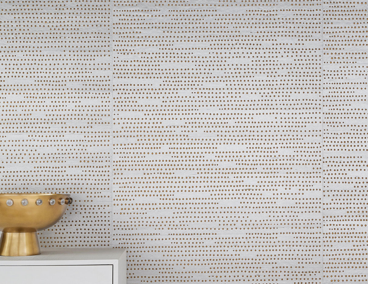 Worlds Away Antique Brass Bowl With Stone Detail