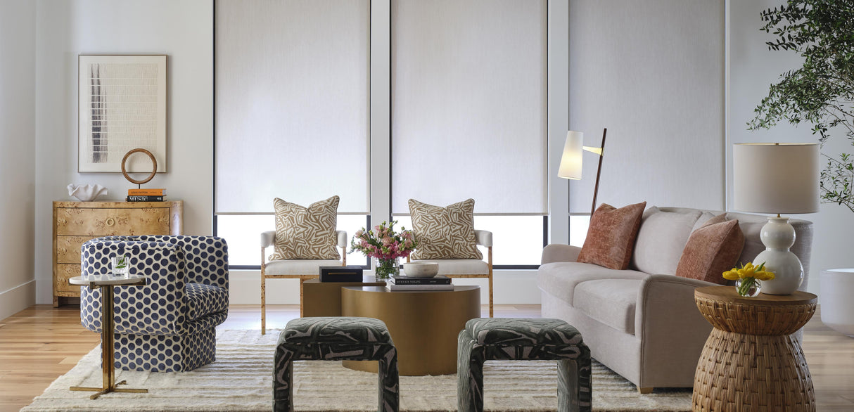 Worlds Away Modern Chair In Burl Wood With White Linen Upholstery