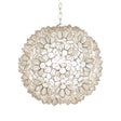 Worlds Away 20" Dia Capiz Lotus Pendant