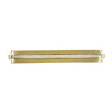Worlds Away Large Brass Long Handle With Inset Resin In Pearl Cream
