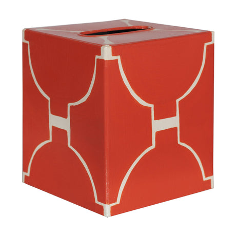 Worlds Away Kleenex Orange/Cream Ptrn