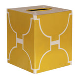 Worlds Away Kleenex Yellow/Cream Ptrn