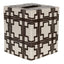 Worlds Away Kleenex Cream W Brn Squares