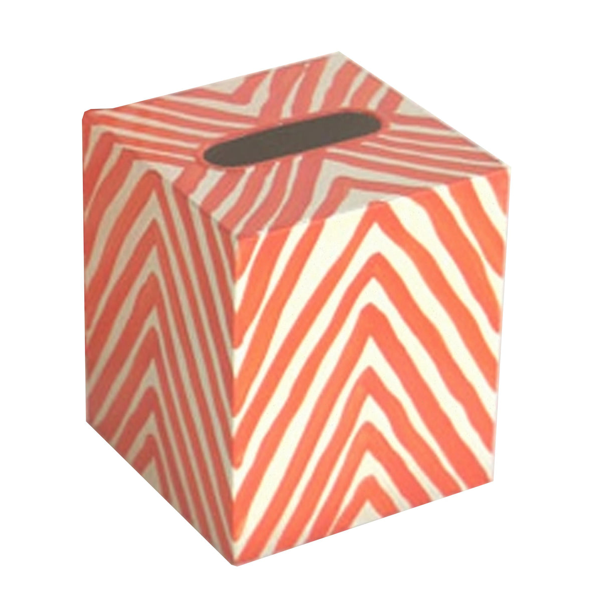 Worlds Away Kleenex Zebra Orange & Cream