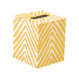 Worlds Away Kleenex Zebra Yellow & Cream