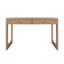 Worlds Away Two Drawer Desk With Fluted Detail In Natural Oak