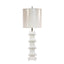 Worlds Away Cream Tole Pagoda Lamp