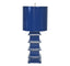Worlds Away PAGODA LAMP LARGE WITH METAL SHADE NAVY