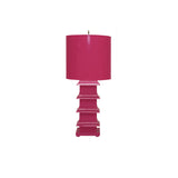 Worlds Away Pagoda Lamp Large With Metal Shade Pink