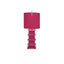 Worlds Away Pagoda Lamp Large With Metal Shade Pink
