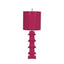 Worlds Away Hot Pink Tole Pagoda Lamp