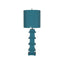 Worlds Away Turquoise Tole Pagoda Lamp