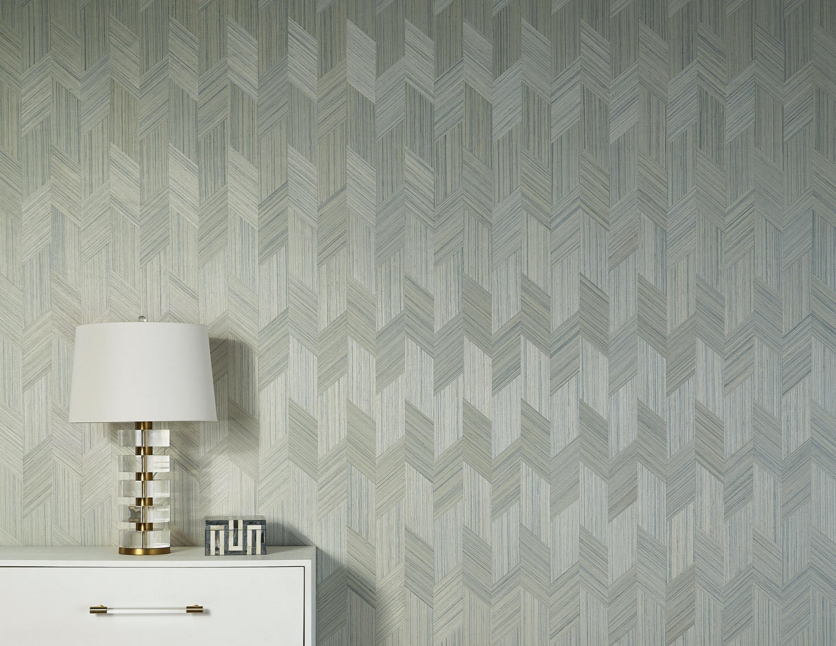 Worlds Away Six Drawer Chest In Textured White Linen With Antique Brass And Acrylic Hardware