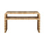 Worlds Away Waterfall Edge Two Tier Console Table In Burl Wood