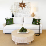 Worlds Away Small Round Cigar Table Bronze With Antique Mirror Top