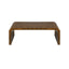 Worlds Away Dark Burlwood Waterfall Coffee Table