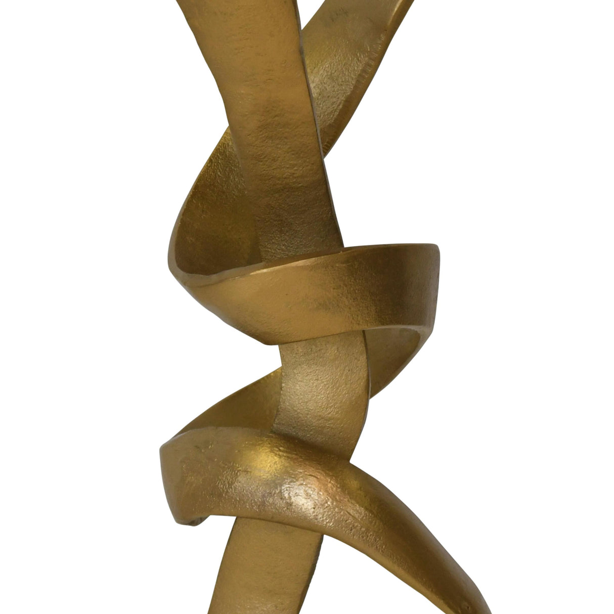 Worlds Away Round Sculptural Loop Base Side Table In Antique Brass With Inset Mirror Top