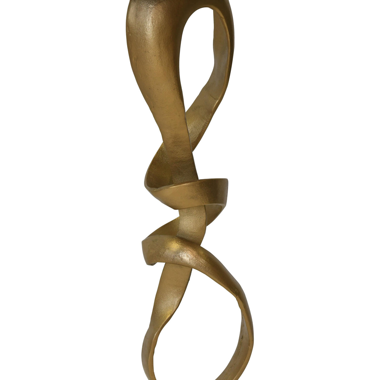 Worlds Away Round Sculptural Loop Base Side Table In Antique Brass With Inset Mirror Top